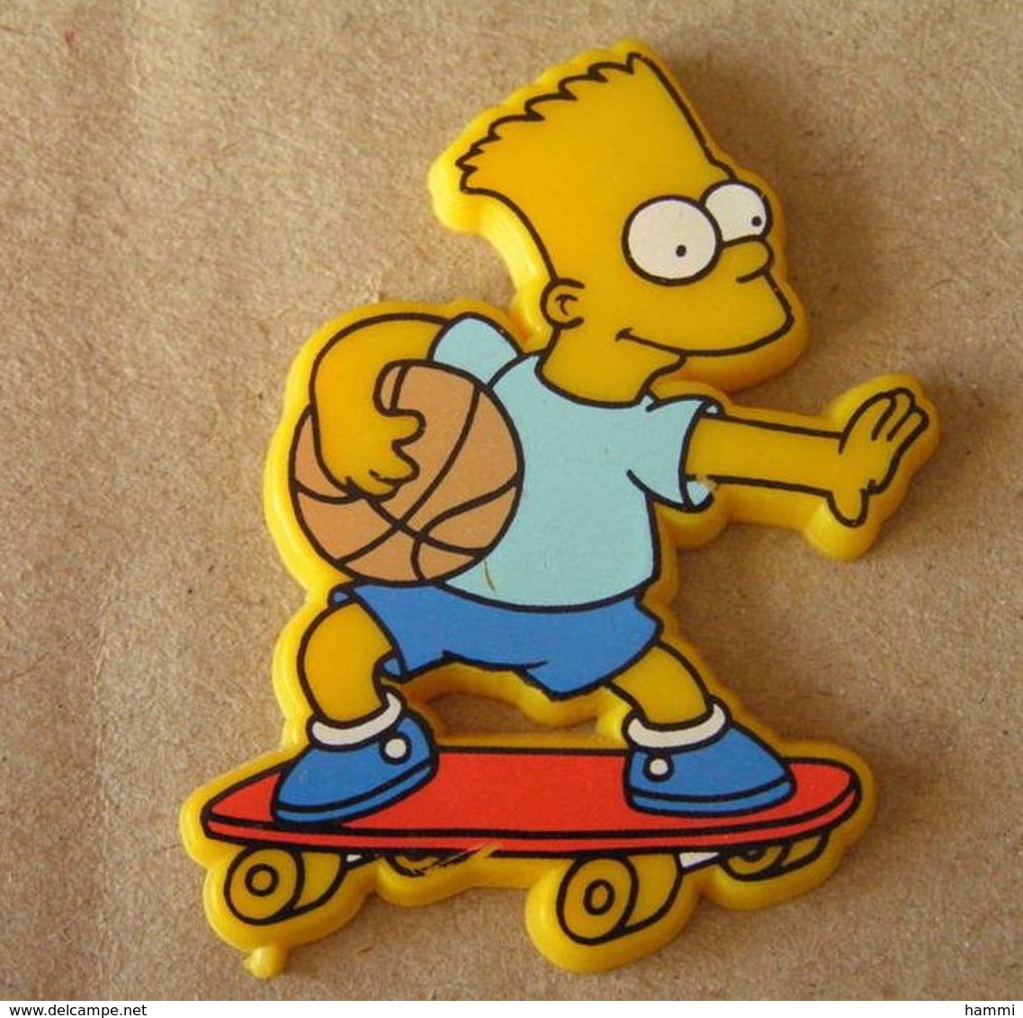 E132 Pin's BD SIMPSON Bart Skate Skateboard Basket Achat Immédiat - Skateboard