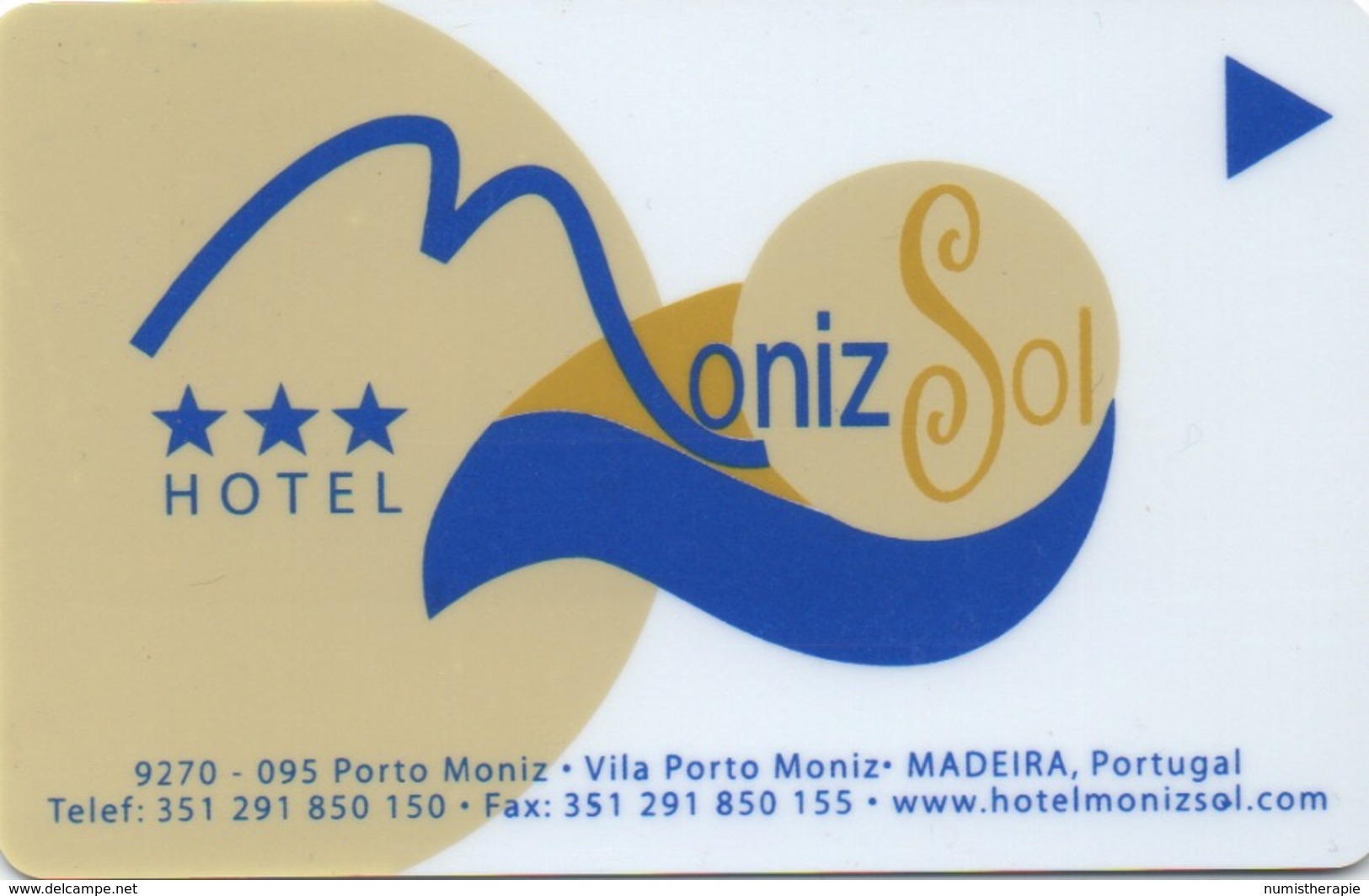 Carte Clé Hôtel : Hotel Moniz Sol : Madeira Portugal - Cartes D'hotel