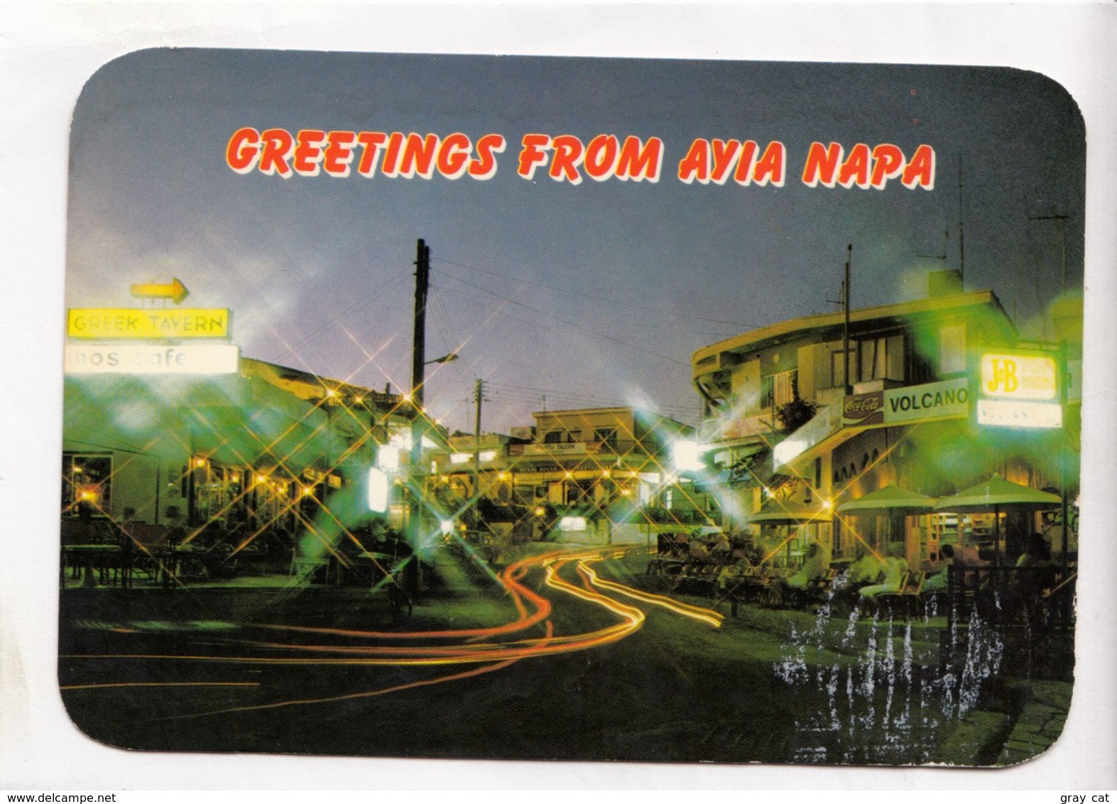 Greetings From AYIA NAPA, Cyprus, Used Postcard [23855] - Cyprus