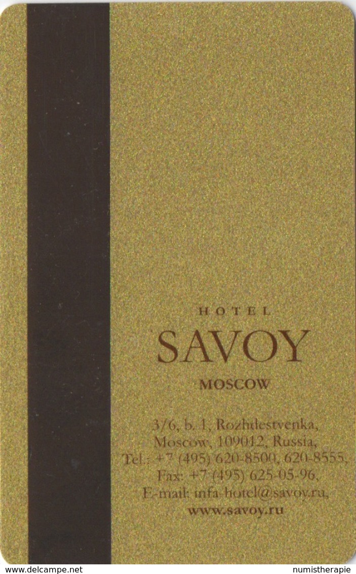 Carte Clé Hôtel : Hotel Savoy : Moscou Russie - Cartes D'hotel