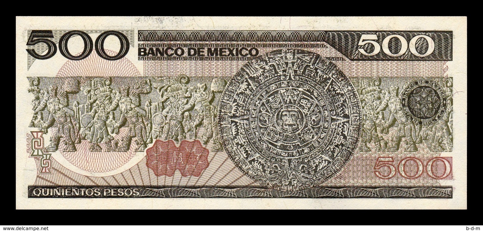 México 500 Pesos 1984 Pick 79b Serie EA SC UNC - Mexico