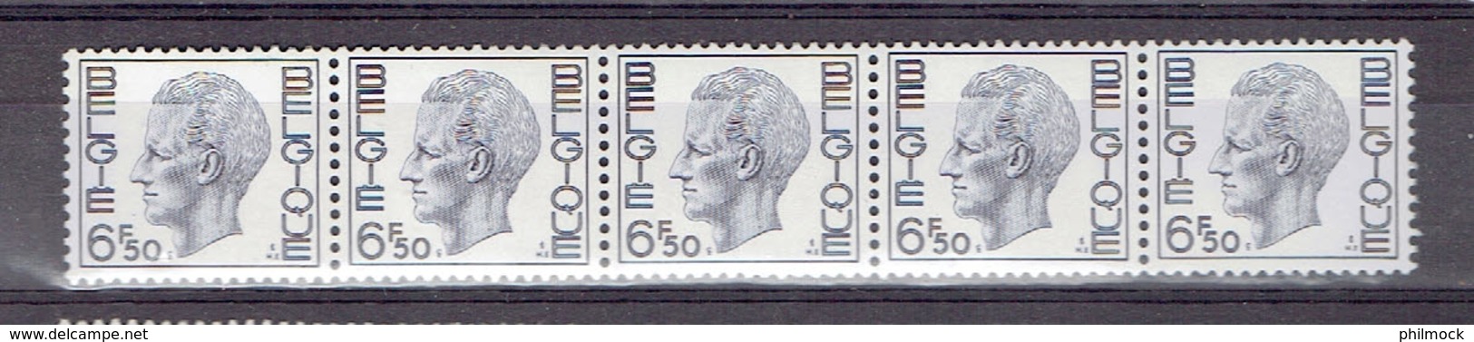 183 P - Bande De Cinq R54 Avec Numéro - MNH Impeccable - Coil Stamps