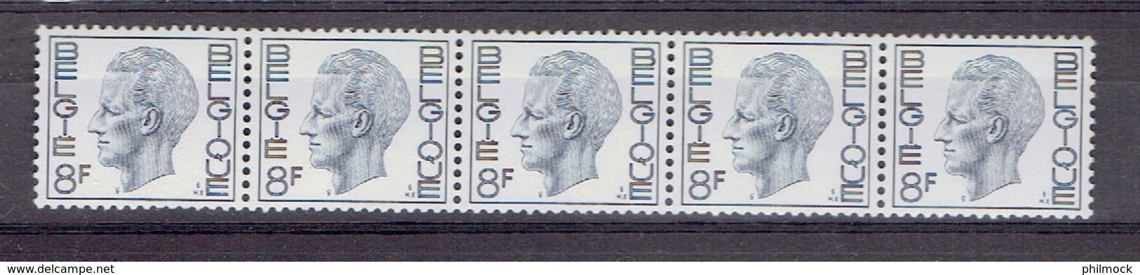 183 P - Bande De Cinq R66 Avec Numéro - MNH Impeccable - Rollen