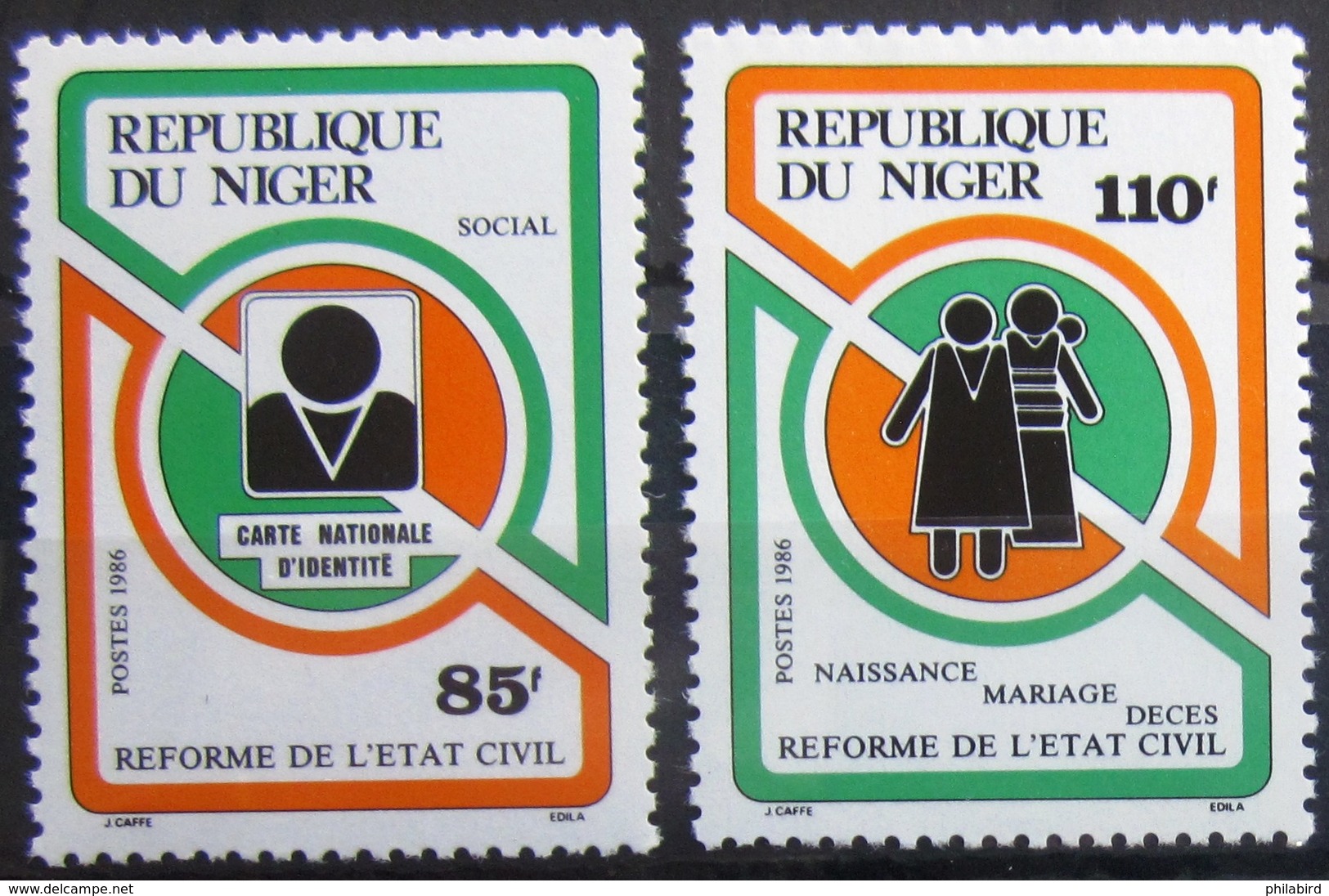 NIGER                       N° 706/707                        NEUF** - Niger (1960-...)