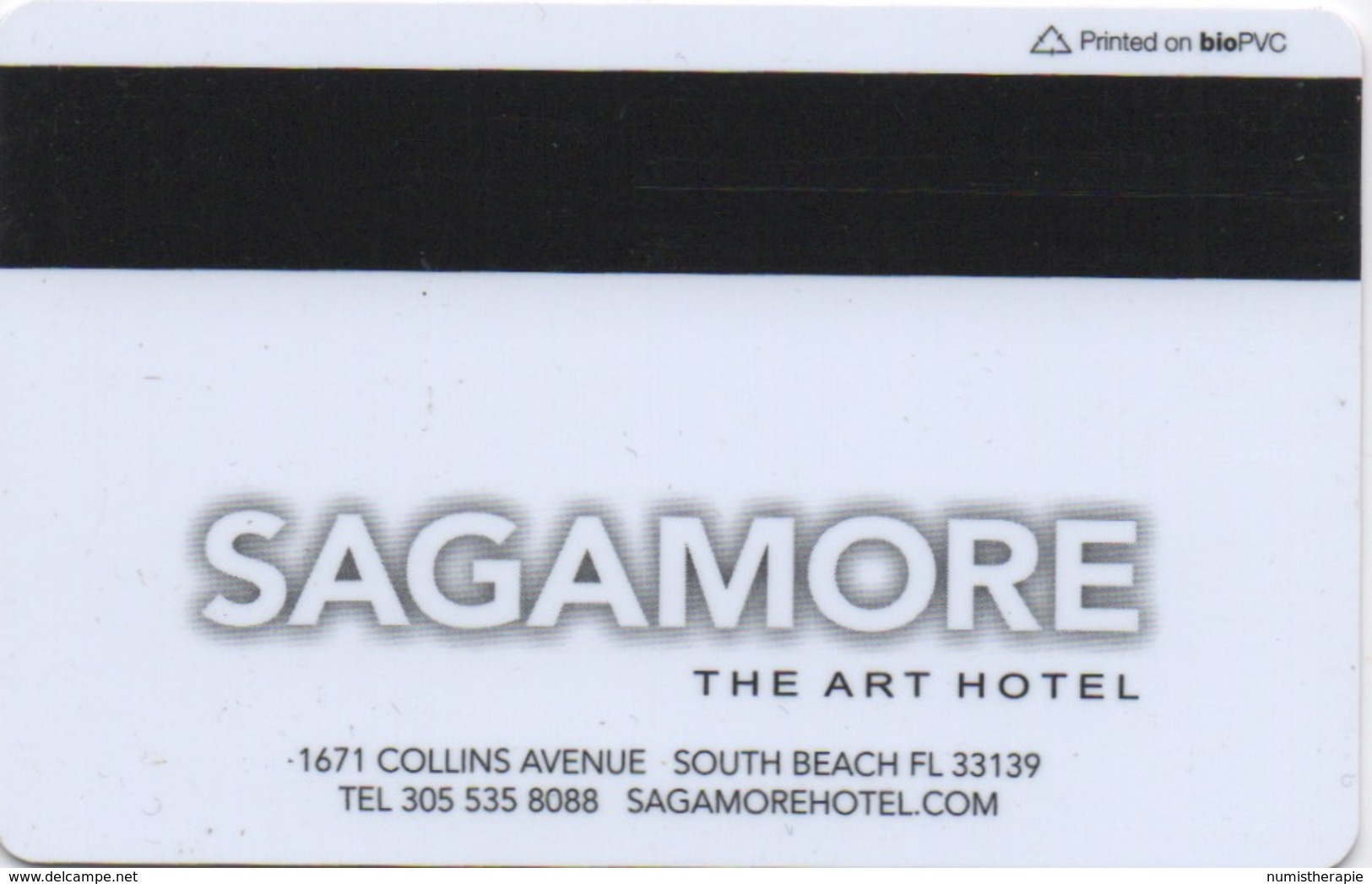 Carte Clé Hôtel : Sagamore The Art Hotel : Florida USA - Cartes D'hotel