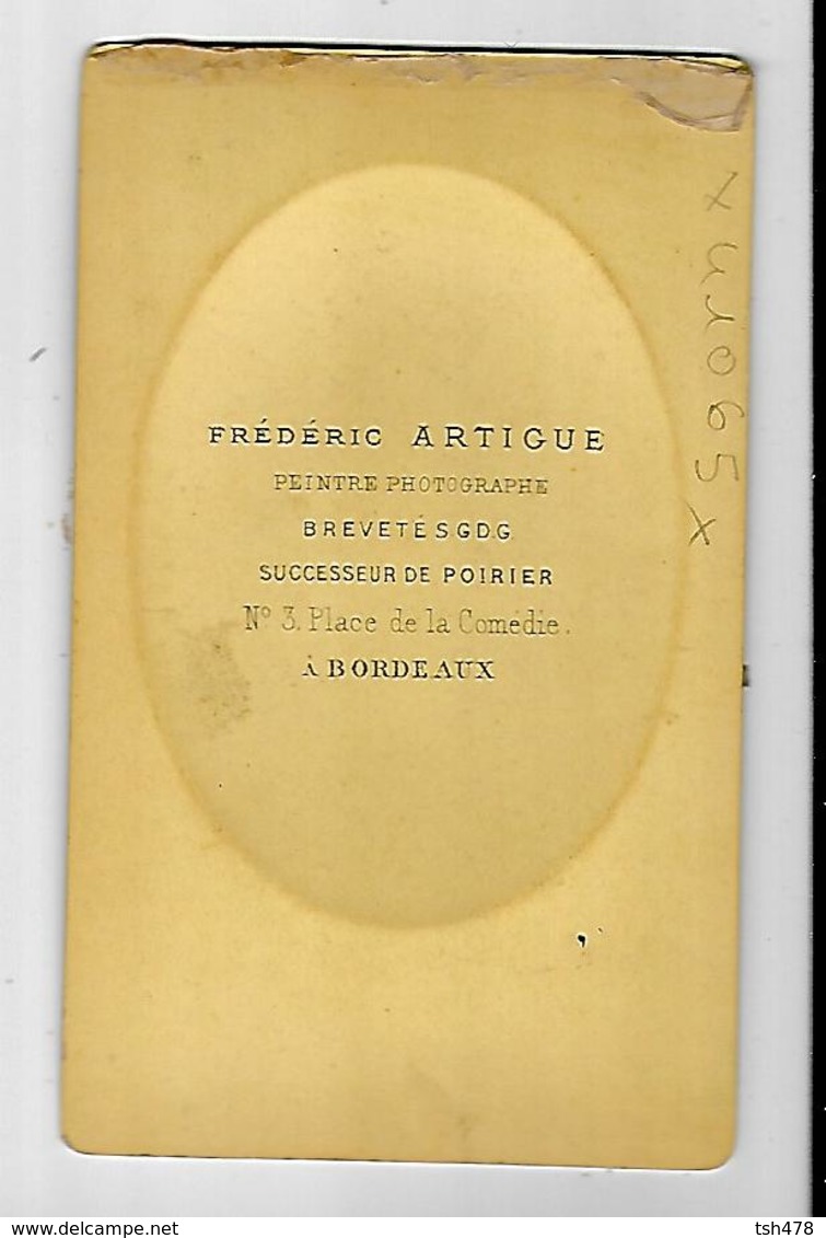 MINI-PHOTO----Portrait Homme---photographe Frédéric. ARTIGUE--3 Place De La Comédie  BORDEAUX--voir 2 Scans - Persone Anonimi