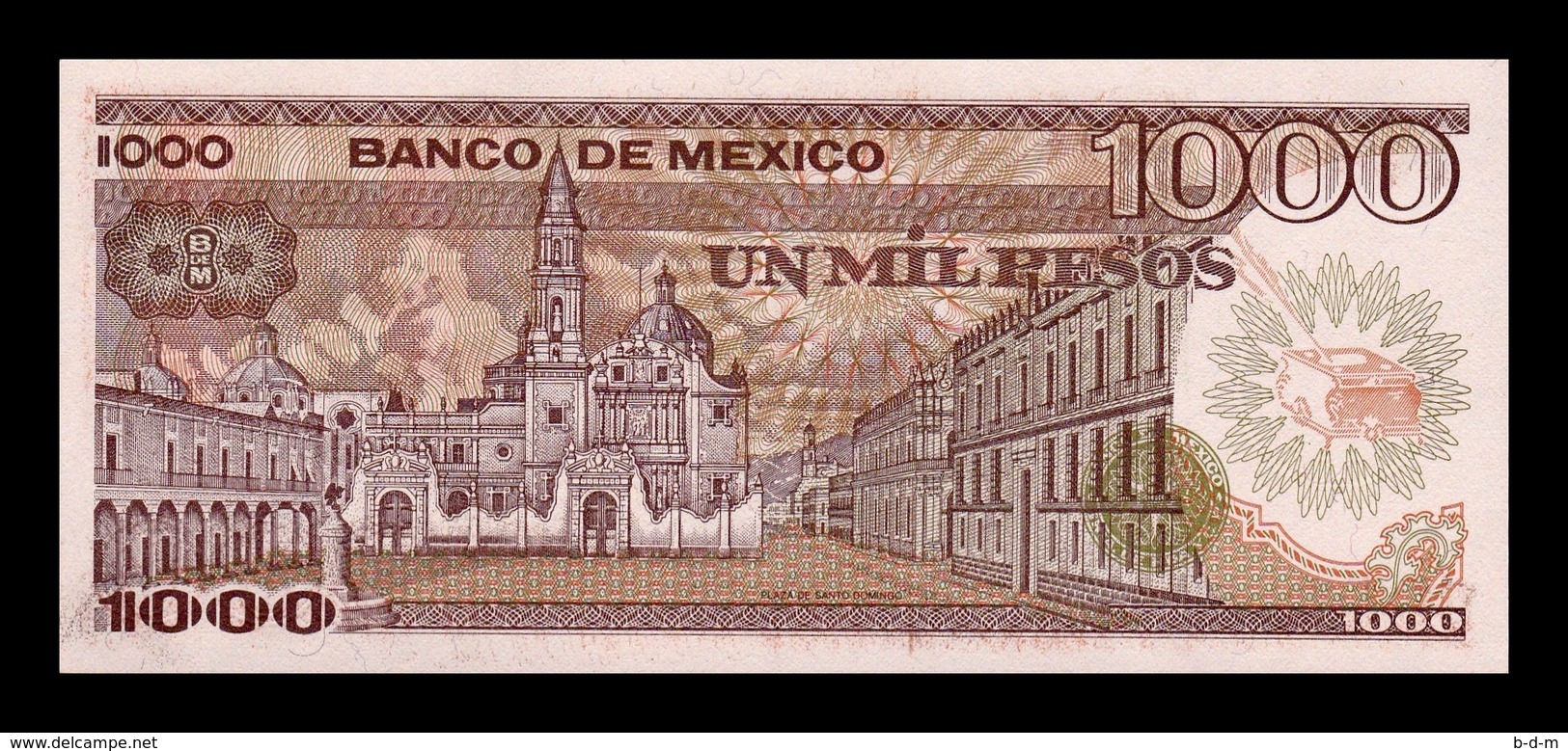 México 1000 Pesos 1984 Pick 81 Serie WW SC UNC - México