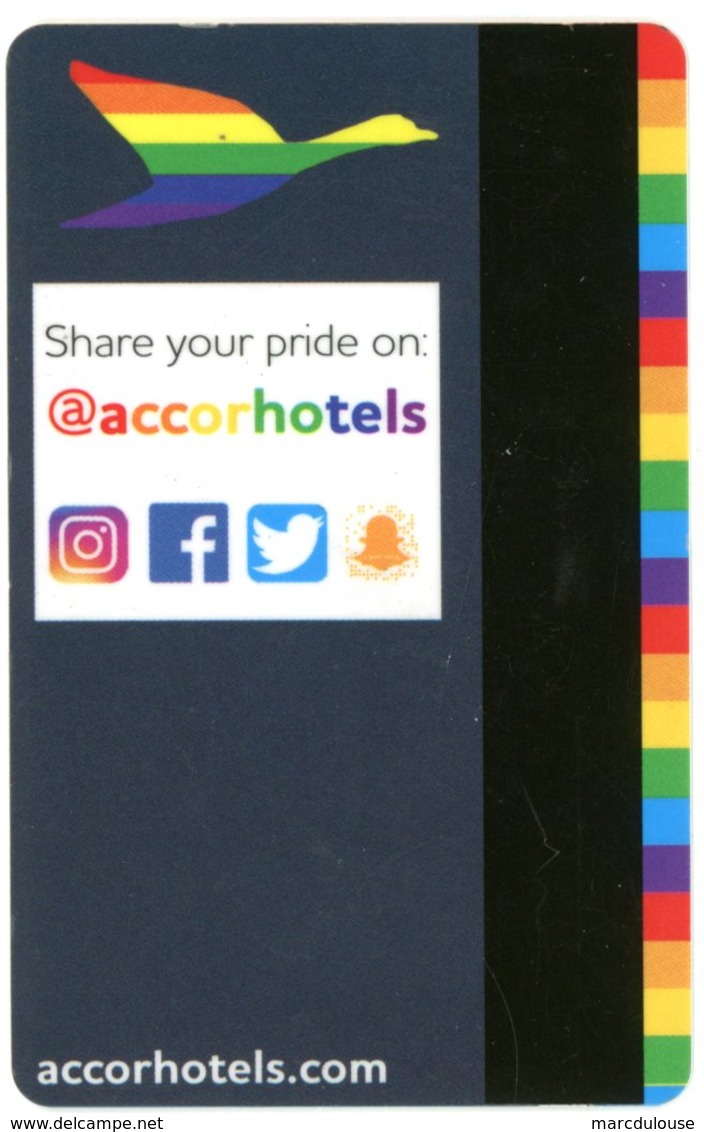 Accor Hotels. Euro Pride Vienna 2019. Wien. Feel Welcome. Share Your Pride On @accorhotels. Austria. Österreich. - Hotelkarten