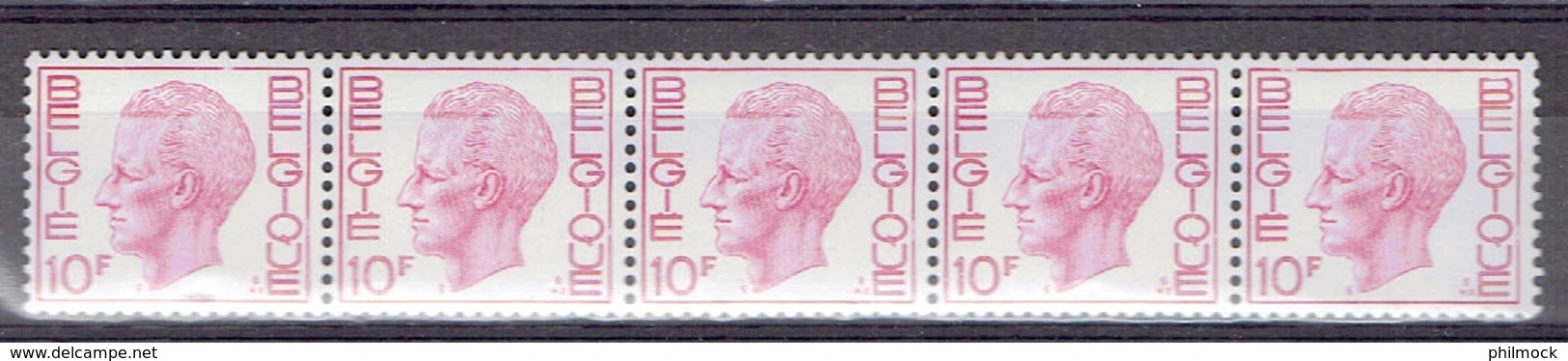 183 P - Bande De Cinq R78 Avec Numéro - MNH Impeccable - Coil Stamps