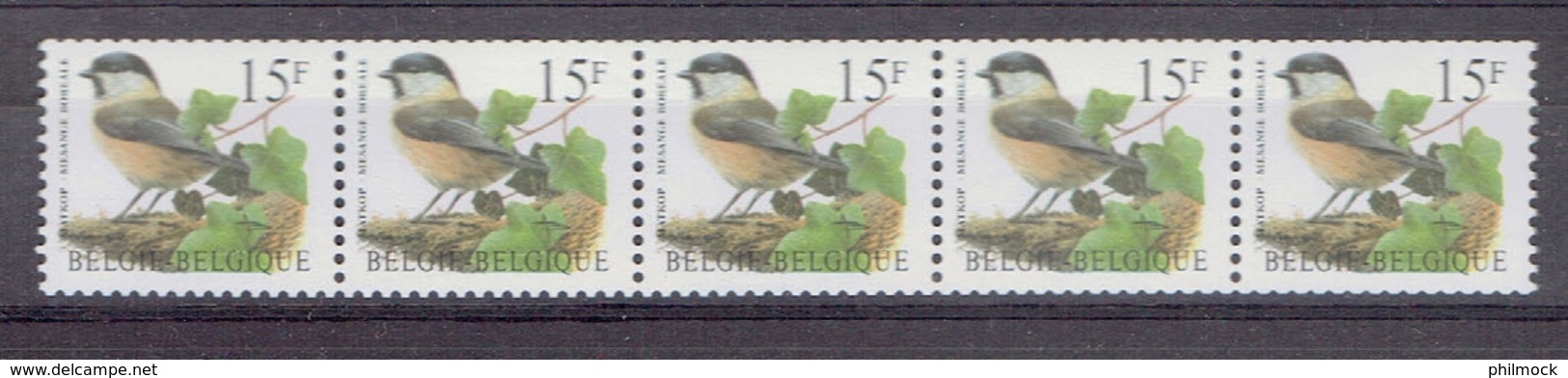 183 P - Bande De Cinq R82 Avec Numéro - MNH Impeccable - Rollen