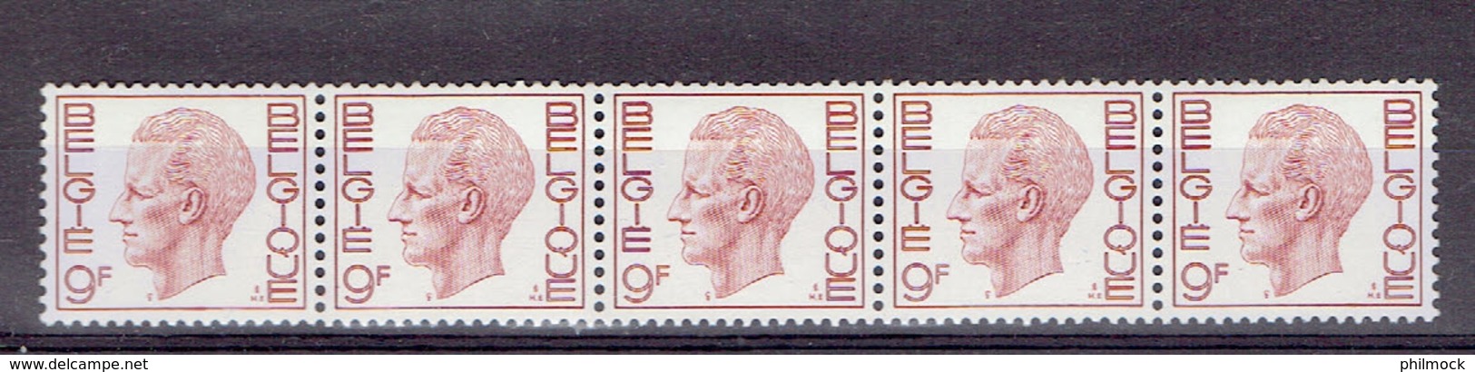 183 P - Bande De Cinq R70 Avec Numéro - MNH Impeccable - Coil Stamps