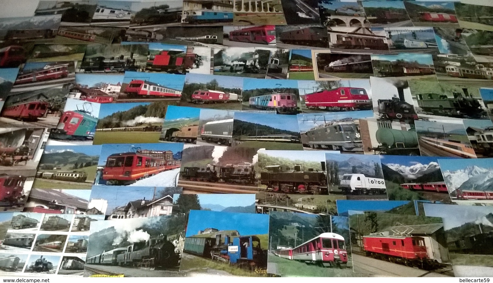 Gros Lot De 278 Cartes Postales Modernes Thèmes Trains Locomotives - 100 - 499 Cartes