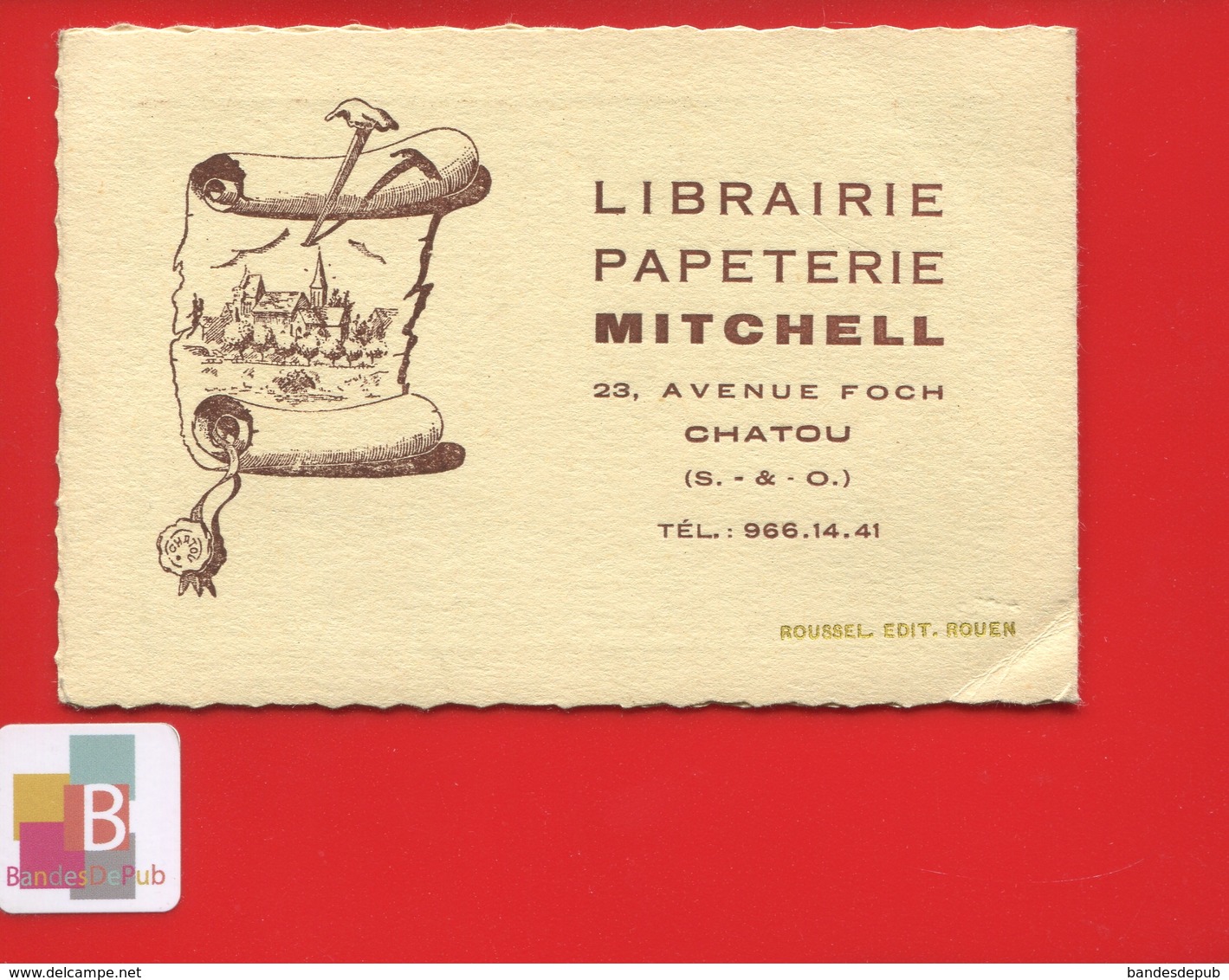 CHATOU  Librairie Papeterie Michel Avenue Foch Joli Carnet Calendrier 1963 Style Moyen Âge - Petit Format : 1961-70