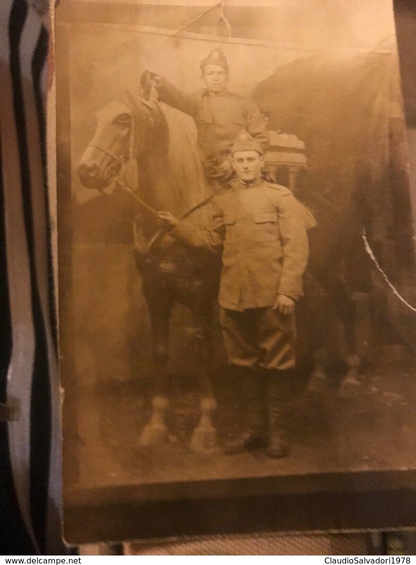 Fotografia Regio Esercito Studio Wwi Divisa Bustina Albumina - Guerra, Militari