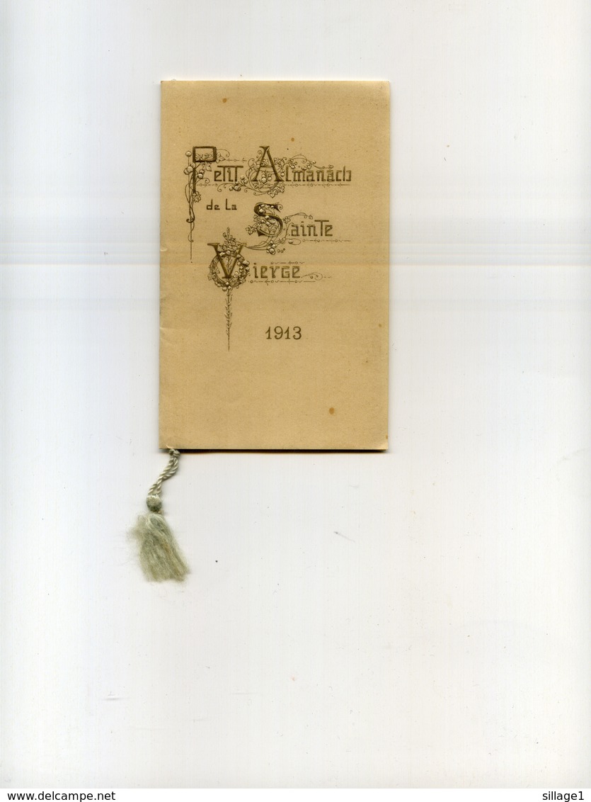 Petit Almanach De La Sainte Vierge 1913 - 17 Pages - 13X8cm - Small : 1901-20