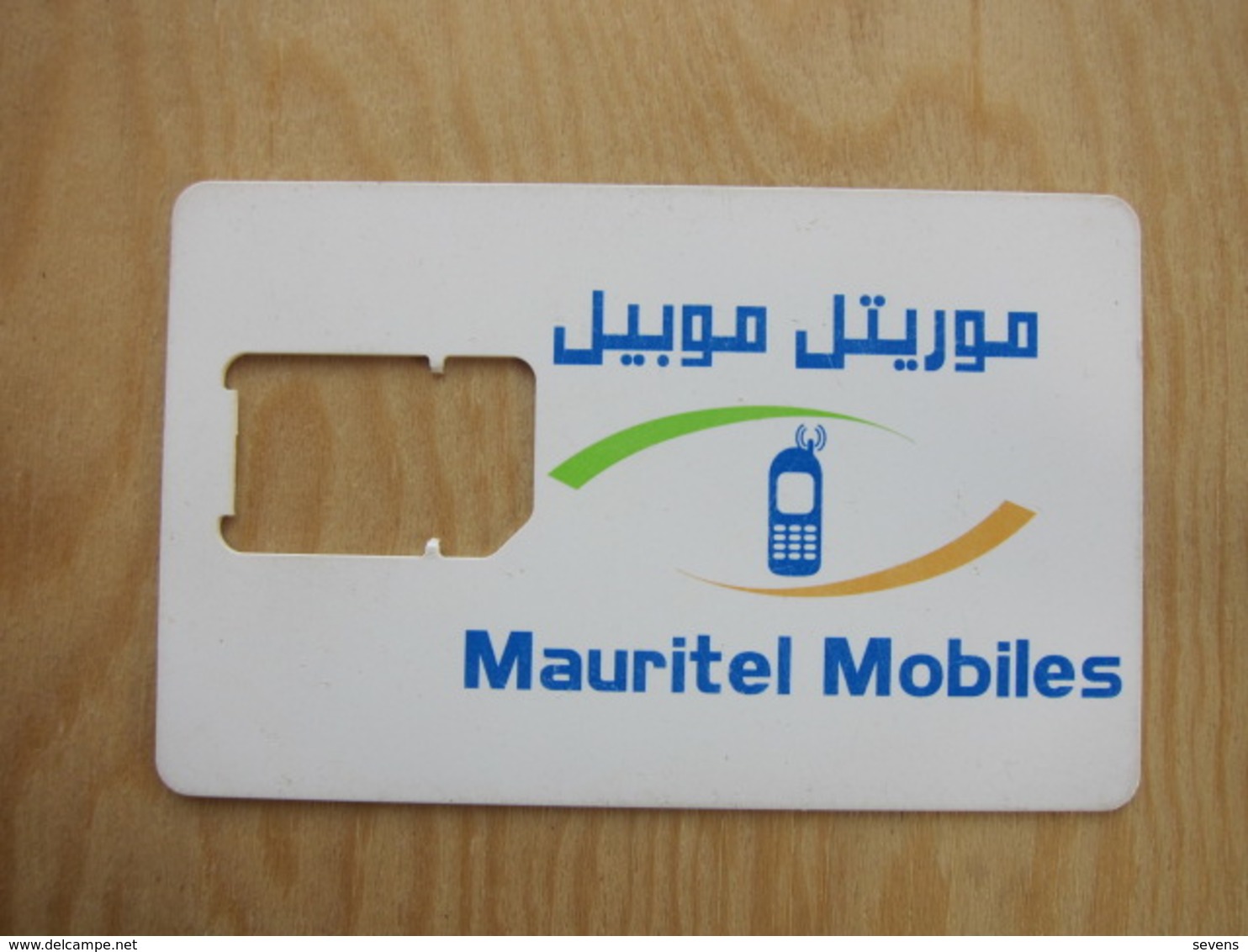 Mauritel Mobiles GSM SIM Card, Only Frame Without Chip,backside With Some Written - Mauritania