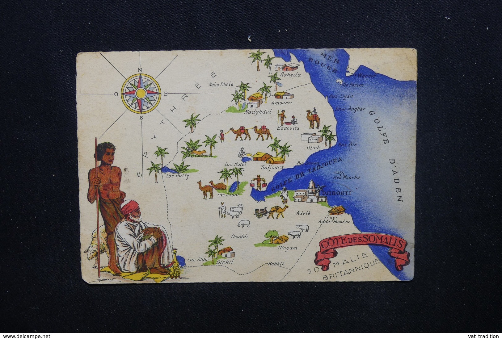 CÔTE DES SOMALIS- Carte Postale - Carte De La Côte Des Somalis - L 53891 - Djibouti