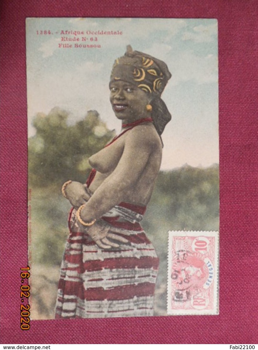 CPA - Afrique Occidendale - Fille Soussou (Fortier) - Guinée