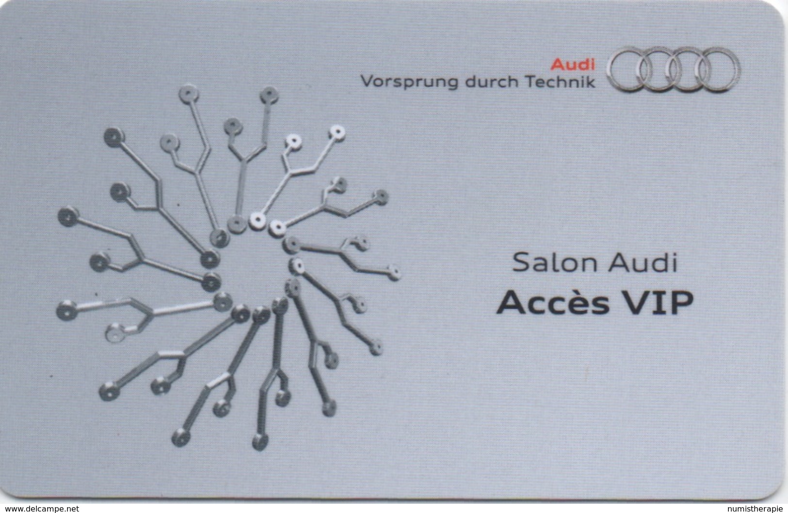 Carte Accès VIP : Salon Audi (Paris Motor Show) - Autres & Non Classés