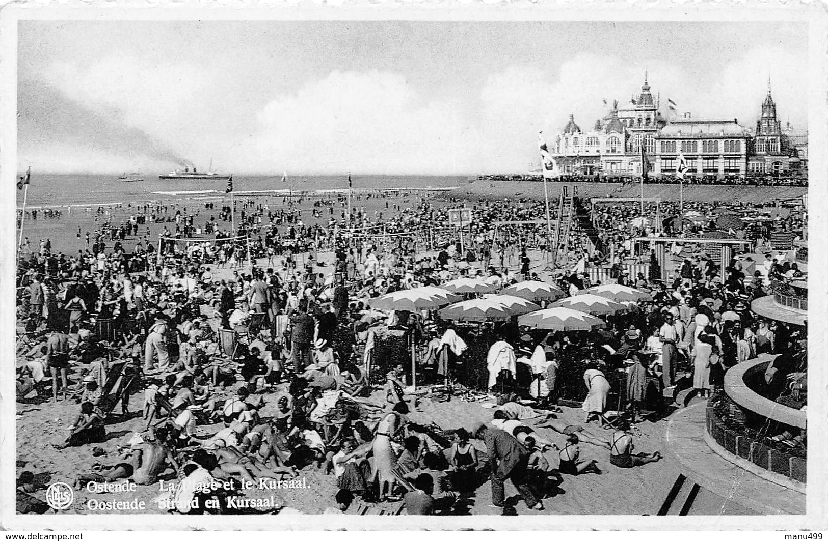 Ostende - La Plage Et Le Kursaal - Oostende