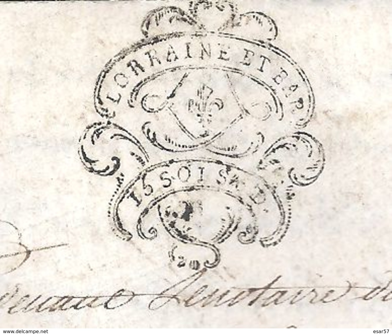 Véritable Parchemin Manuscrit Acte Notarié Du 17 Avril 1785 Moselle Beau Cachet ( Timbre Fiscal ) - Manuscrits