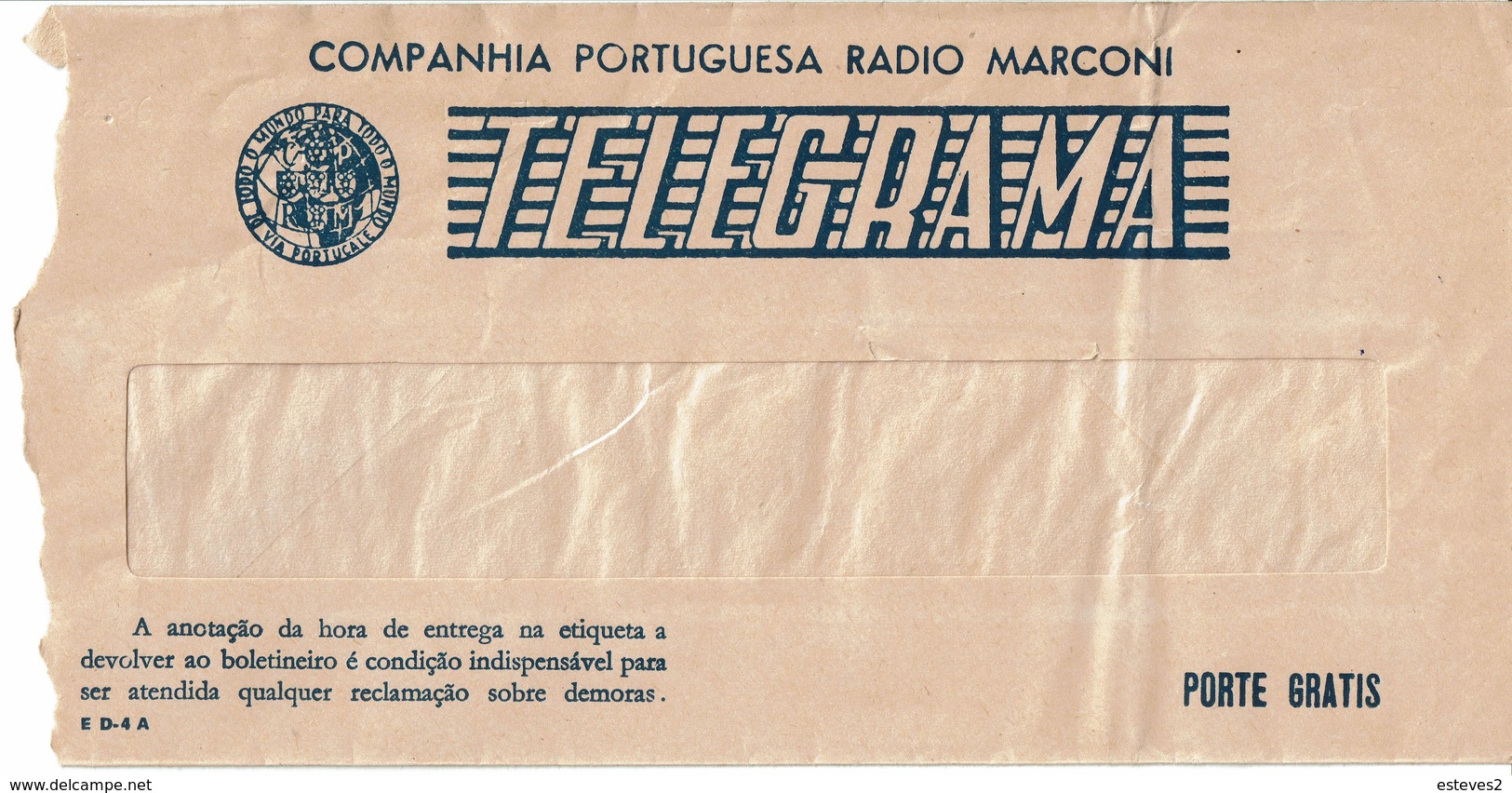 Portugal , 1970  Decade , Telegrama , Telegram Cover , COMPANHIA PORTUGUESA RADIO MARCONI - Briefe U. Dokumente