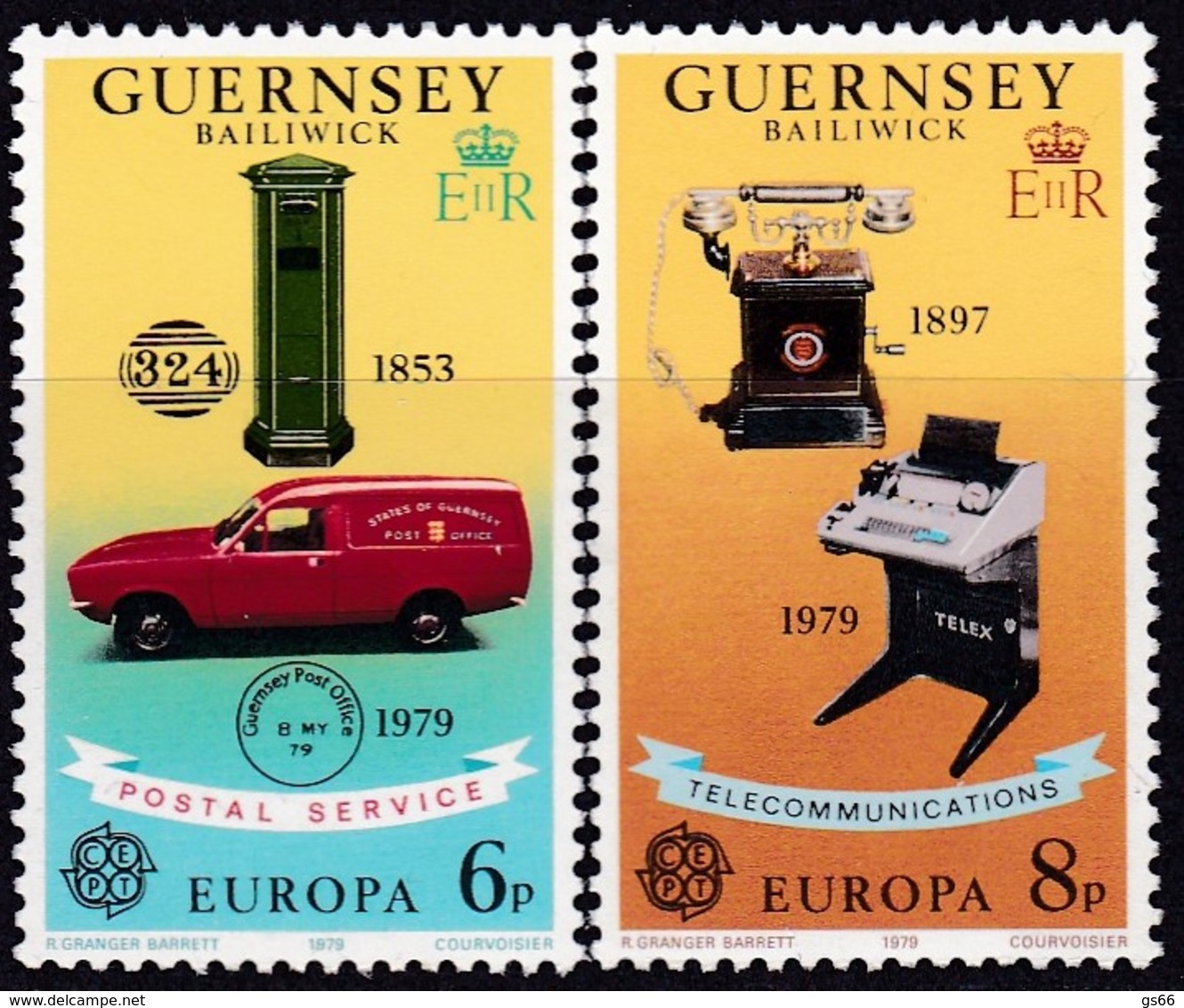 Cept, 1979, Guernsey,  Mi.Nr.  189/90, MNH **,  Europa: - 1979