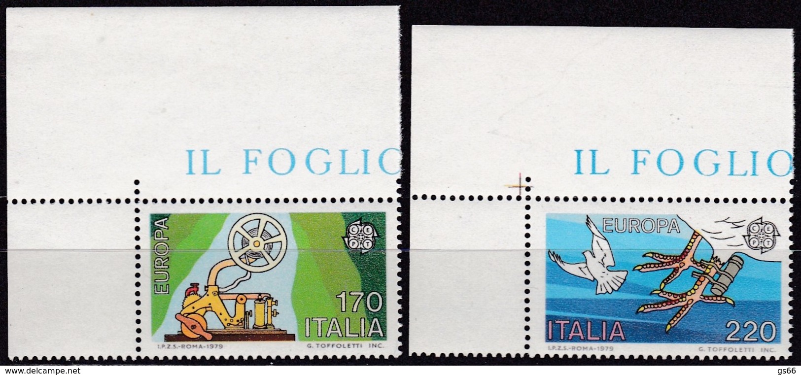 Cept, 1979, Italien,,  Mi.Nr.  1657/58, MNH **,  Europa: - 1979