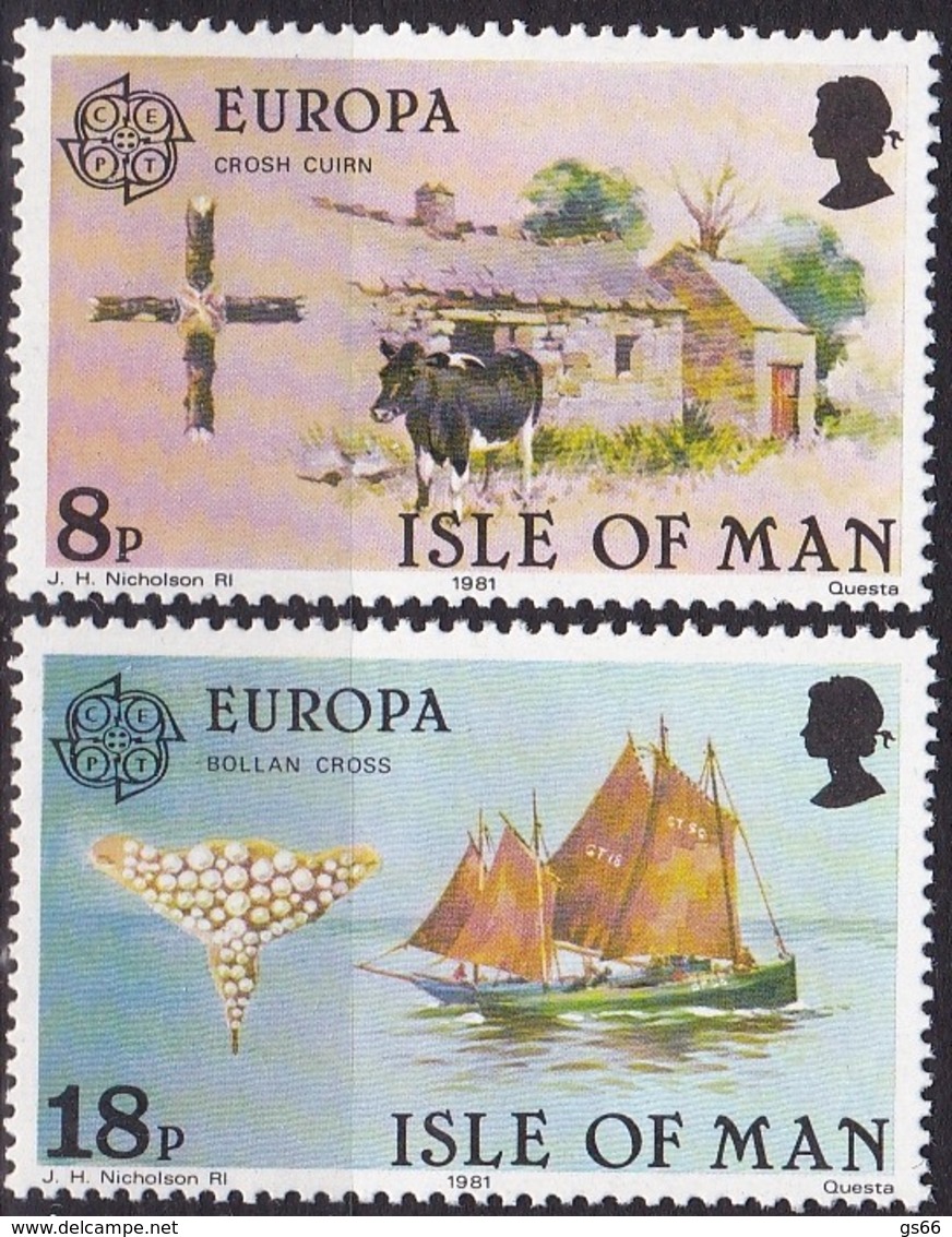 Cept, 1981, MAN,  Mi.Nr.  187/88, MNH **, Europa - 1981