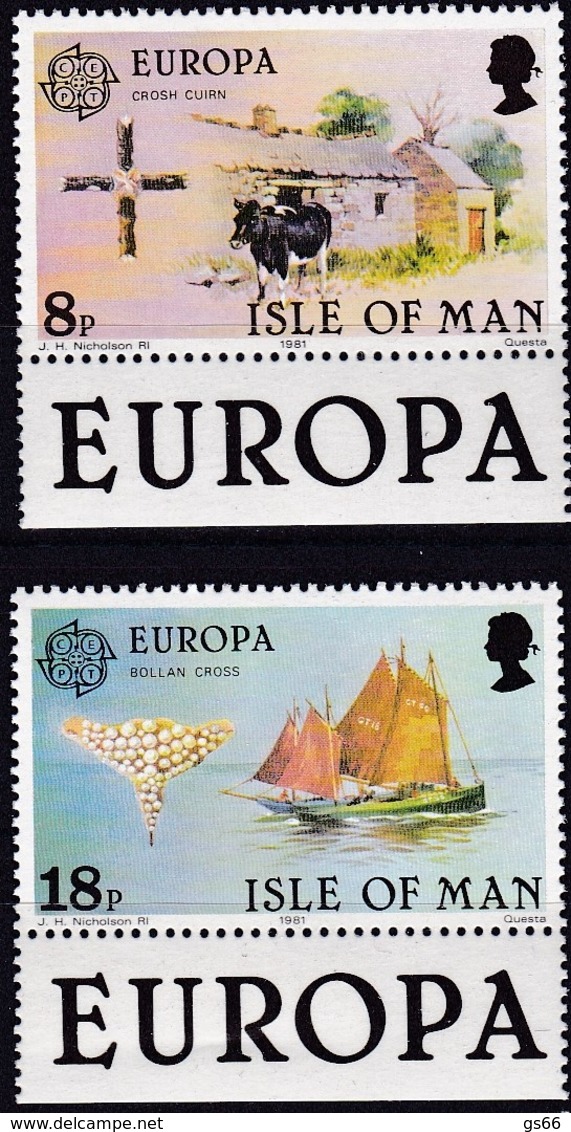 Cept, 1981, MAN,  Mi.Nr.  187/88, MNH **, Europa - 1981