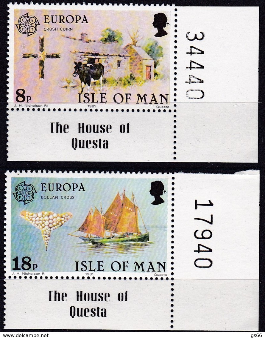 Cept, 1981, MAN,  Mi.Nr.  187/88, MNH **, Europa - 1981