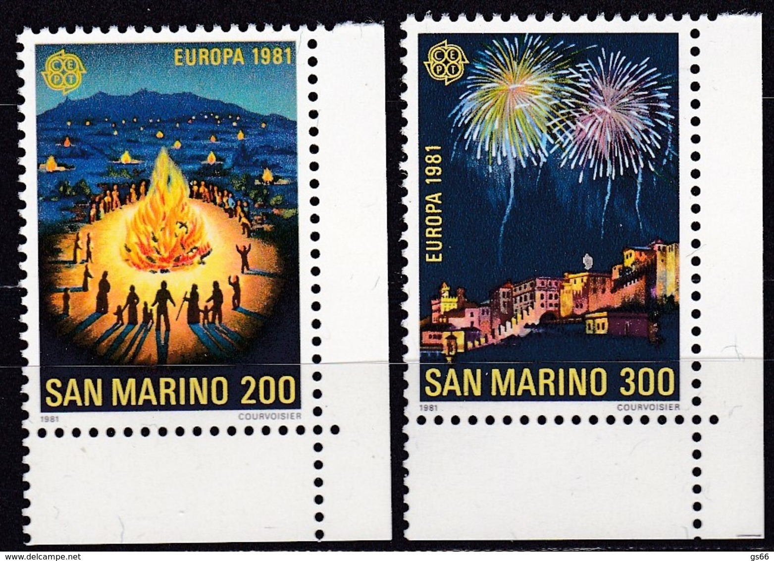 Cept, 1981, San Marino,  Mi.Nr.  1225/26, MNH **,  Europa: - 1981