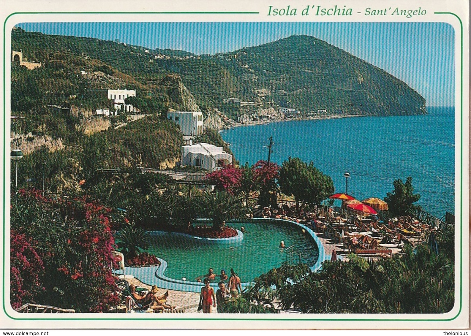 * Isola D'Ischia - Sant'Angelo - Maronti - Piscine Terme Aphrodite - Viag. 1998 Per Osio Sotto - Napoli