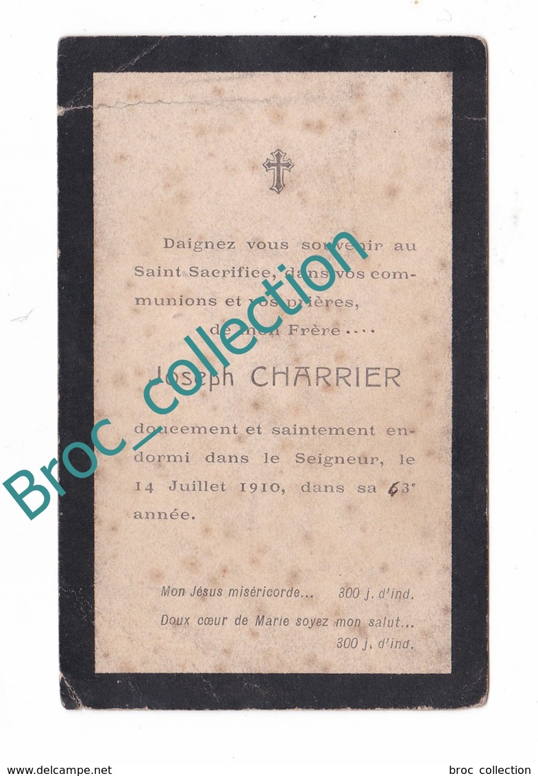 Les Touches, 44, Mémento De Joseph Charrier, 14/07/1910, 62 Ans, Souvenir Mortuaire, Décès, Deuil - Images Religieuses