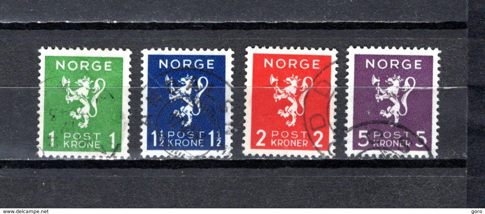 Noruega  1940  .-   Y&T  Nº      203/206 - Oblitérés