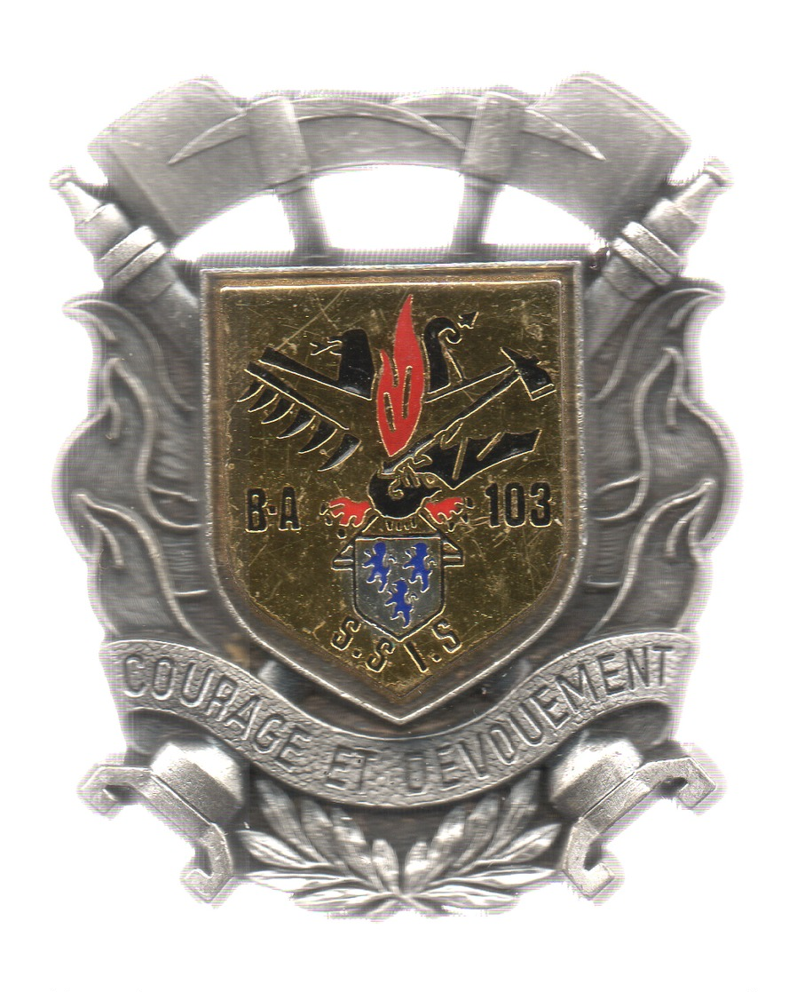 Ancien Insigne Du SSIS  BA 103 - Feuerwehr