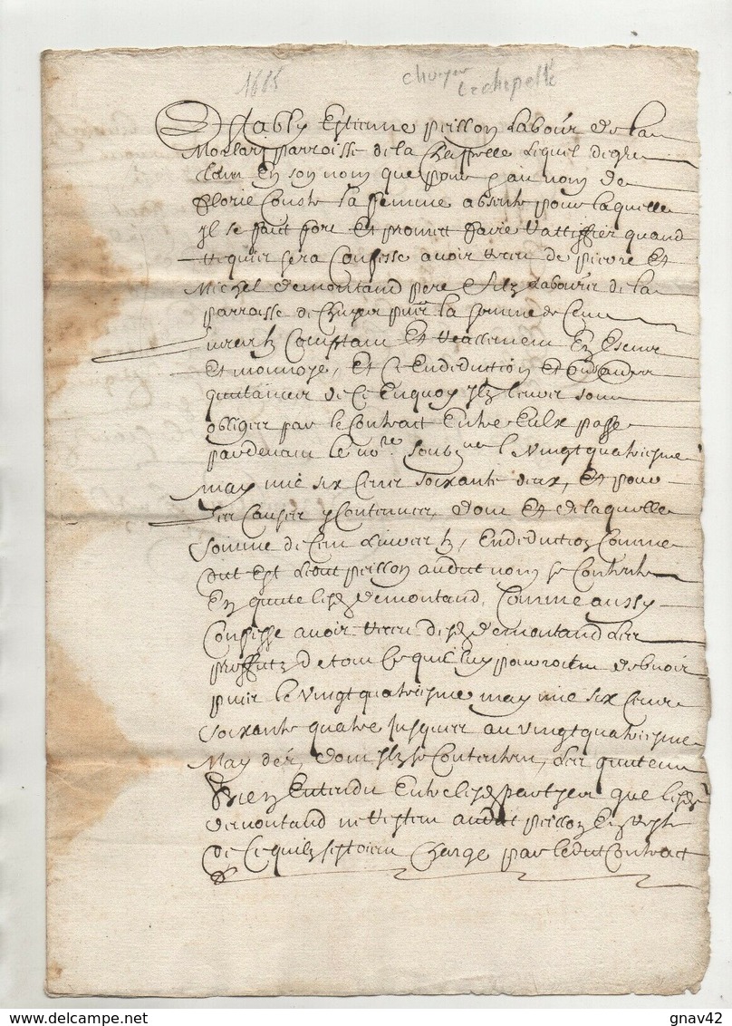 Loire 1665 Chuyer - Manuscrits