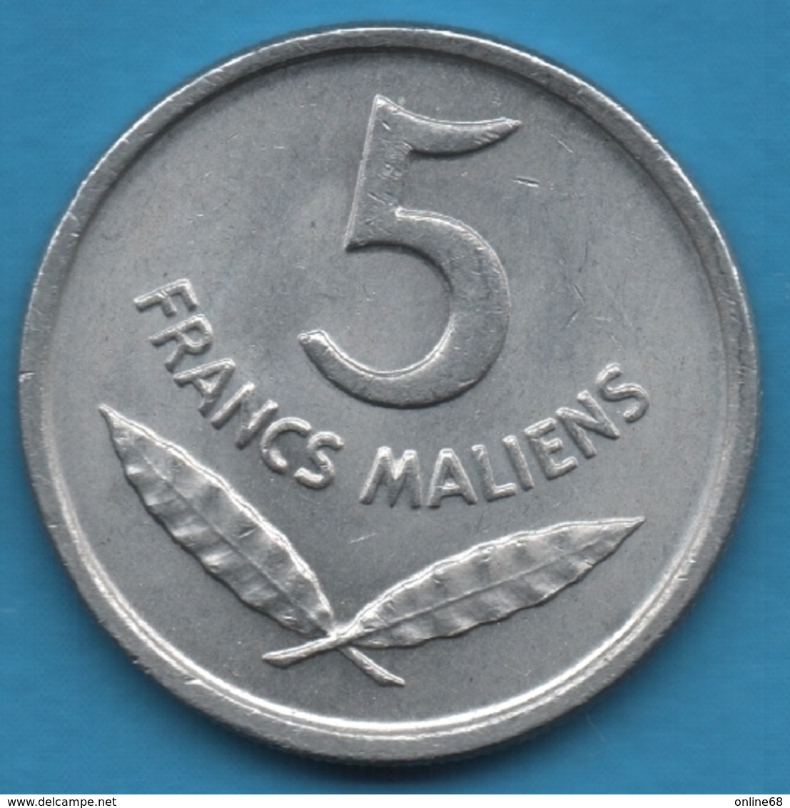 MALI 5 FRANCS MALIENS 1961  KM# 2 Hippopotamus - Mali (1962-1984)