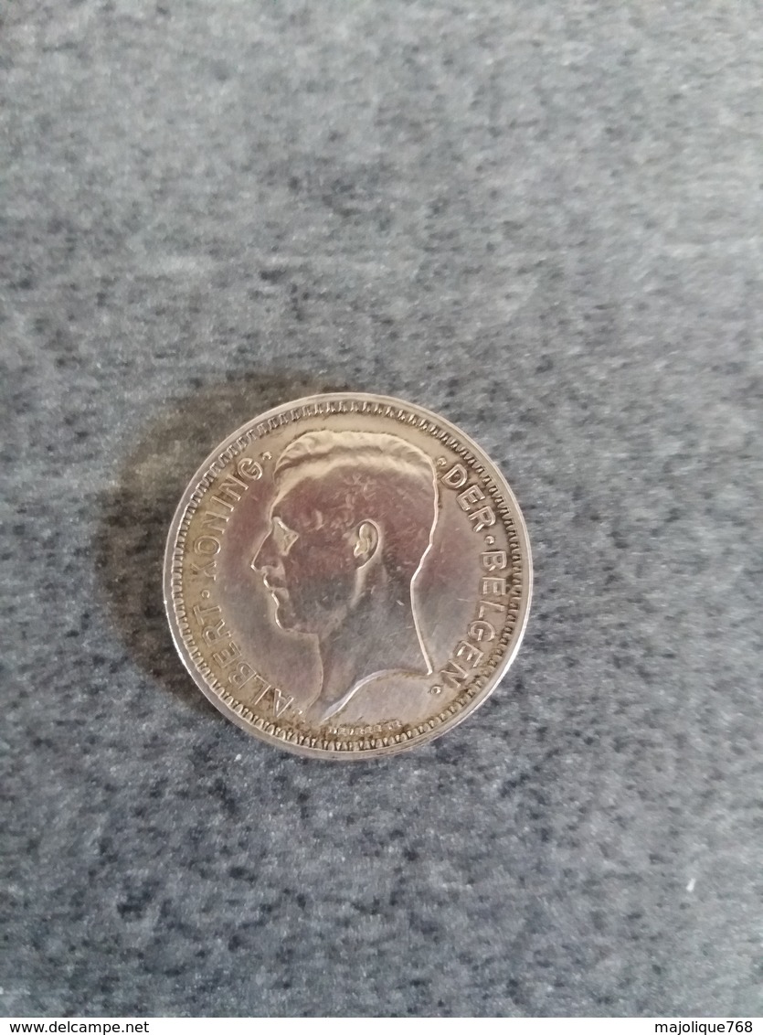 Belgique - 20 Francs En Argent Albert I Er 1934 - - 20 Francs & 4 Belgas