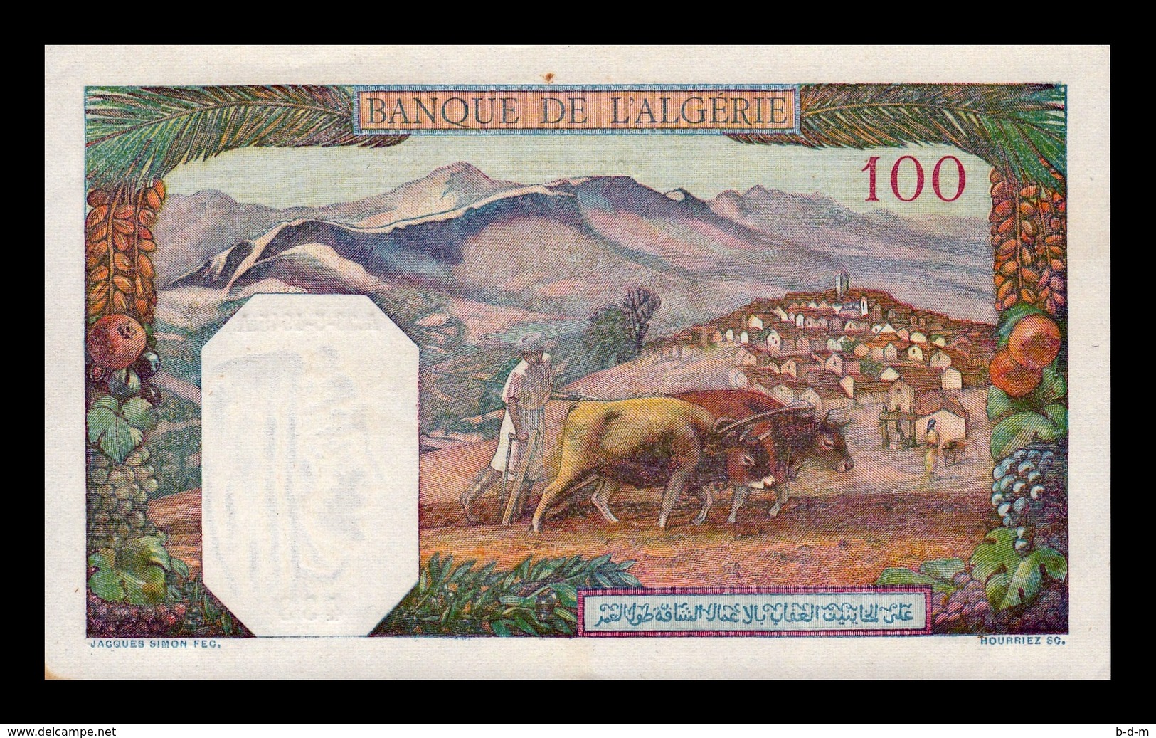 Argelia Algeria 100 Francs 1945 Pick 85 SC- AUNC - Argelia