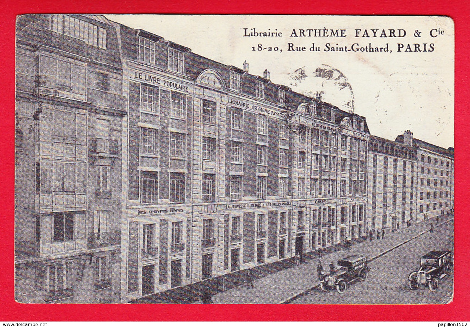 F-75-Paris-668P85  La Librairie Anthème FAYARD, Les Voitures, Cpa - Arrondissement: 14