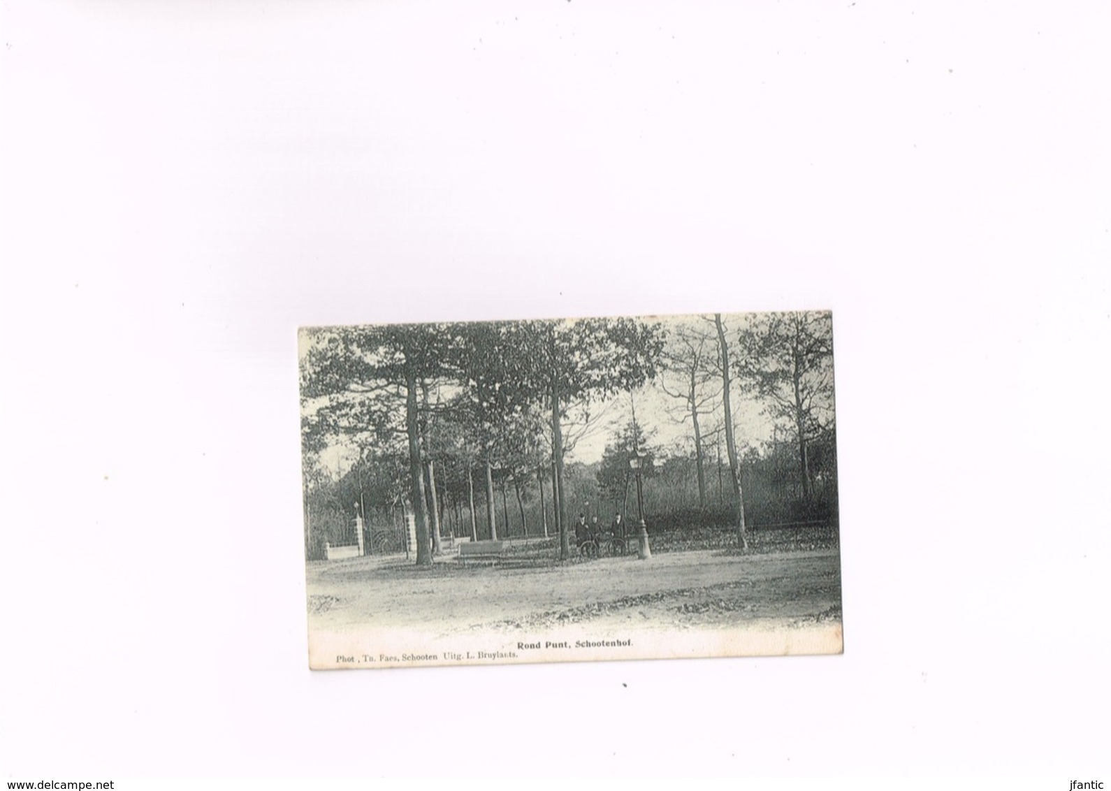 Rond Punt Schootenhof,Phot,Th,Faes,Schooten,uitg L.Bruylants, Carte Postale Ancienne, 1908 Schoten.. - Schoten