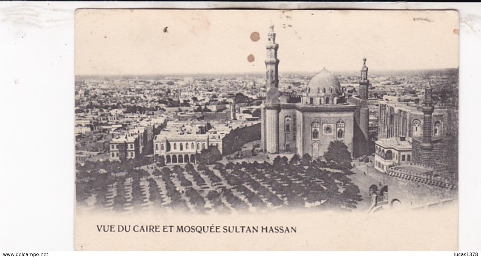 VUE DU CAIRE ET MOSQUEE SULTAN HASSAN - Kairo