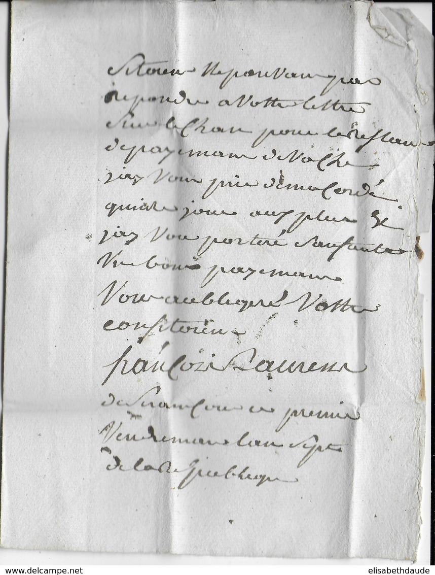 1799 (AN 7) - LETTRE PORT-PAYE De PARIS SUP ! => PONTOISE - 1701-1800: Précurseurs XVIII