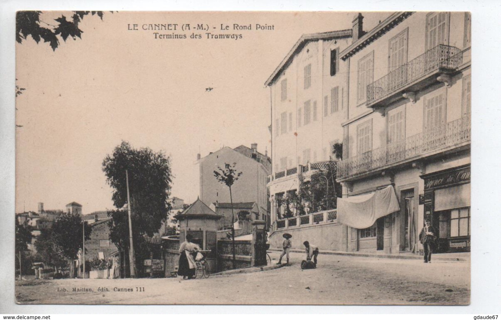 LE CANNET (06) - LE ROND POINT - TERMINUS DES TRAMWAYS - Le Cannet