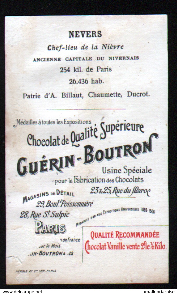 CHROMO Guerin Boutron, Armes Des Villes Francaises, Heraldique, Nevers - Guérin-Boutron