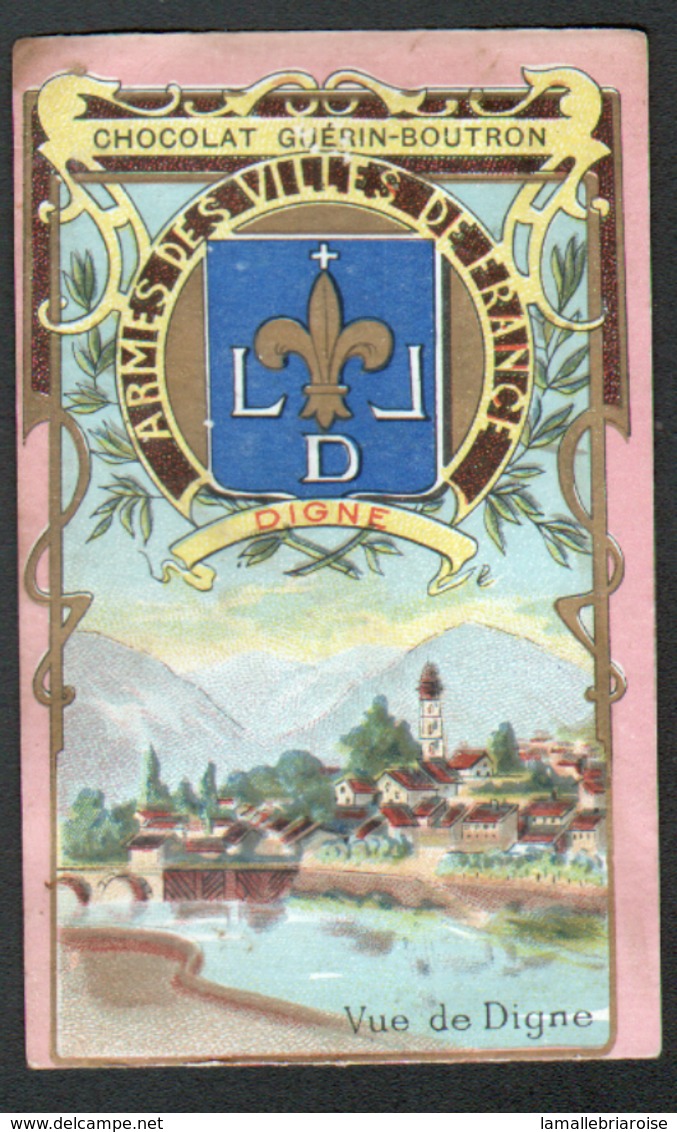 CHROMO Guerin Boutron, Armes Des Villes Francaises, Heraldique, Digne - Guérin-Boutron