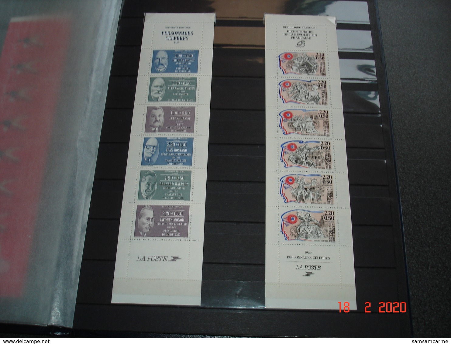 ALBUM CONTENANT TIMBRES,BLOCS FEUILLETS ET CARNETS NON PLIES NEUFS LUXE DE FRANCE  TRES BELLE COTE