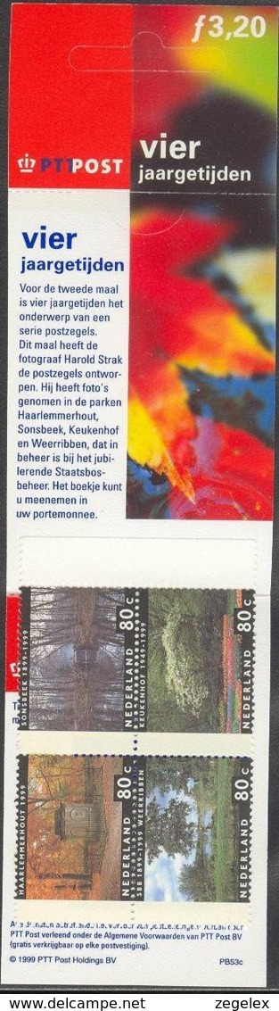 Postzegelboekje NL PB53c Vier Jaargetijden Postfris - Booklets & Coils