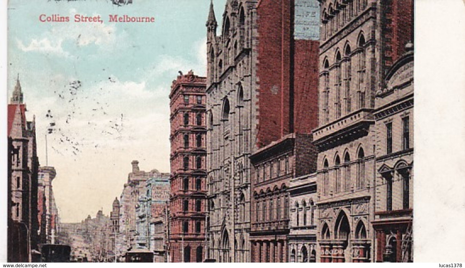 MELBOURNE / COLLINS STREET / CIRC 1907 - Melbourne